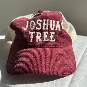 MAD Engine Maroon and Cream Joshua Tree Corduroy Trucker Hat